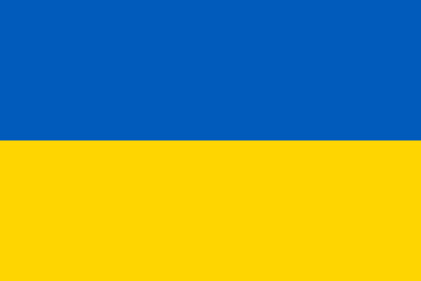 Ukrainska flaggan.
