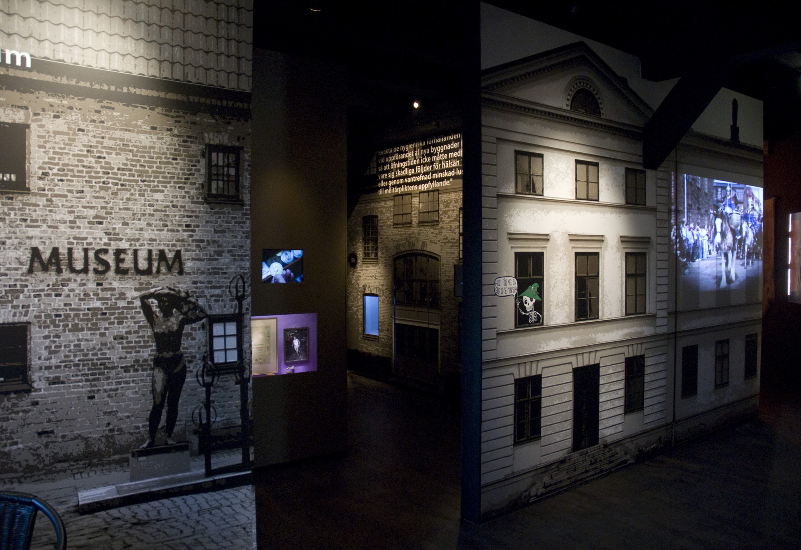 Utställningsbild från den stadshistoriska utställningen C400.