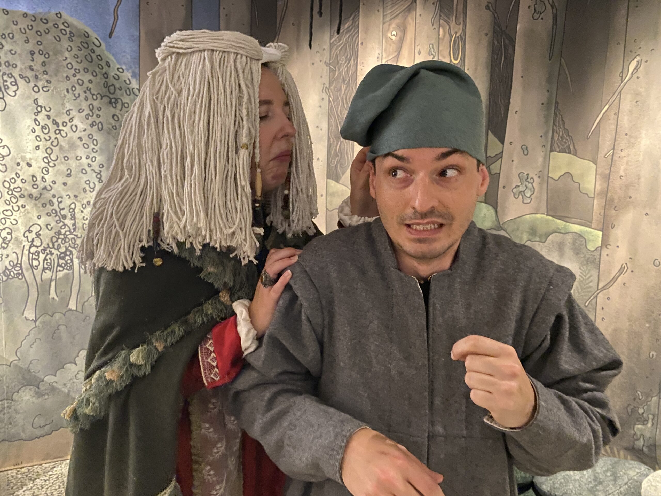 teatervisning, hornet och pipan